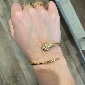 COPY - 🐍bvlg inspired seepent micro paved bracelet🌟❤️